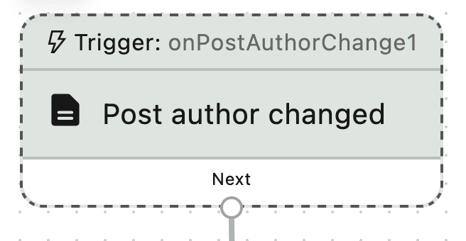 Post author changes
