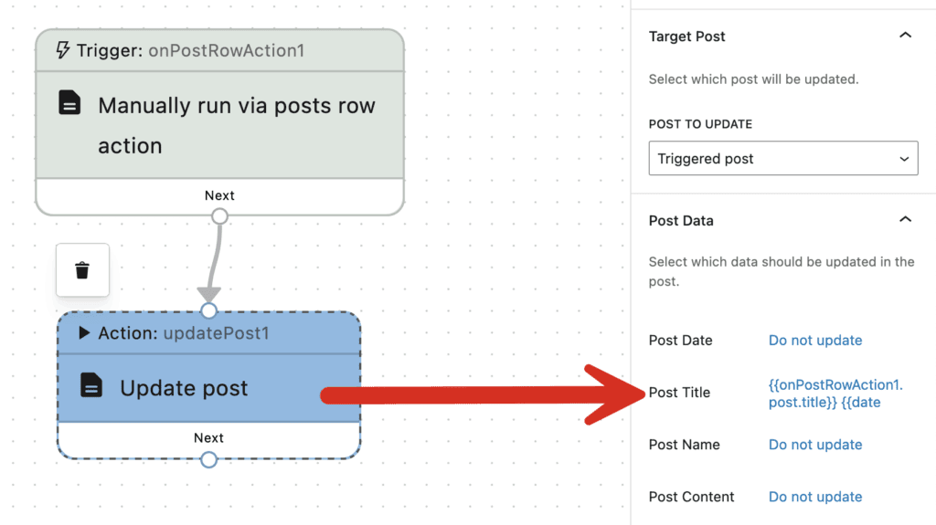 Sample workflow with dates