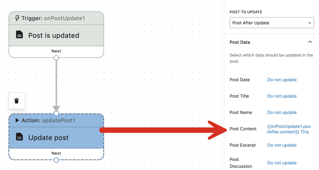 Update post content with modified date