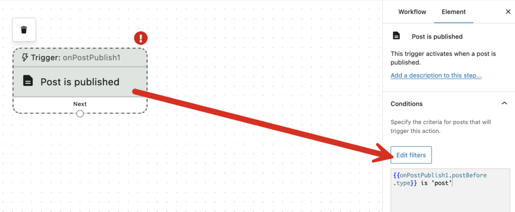Post is published trigger