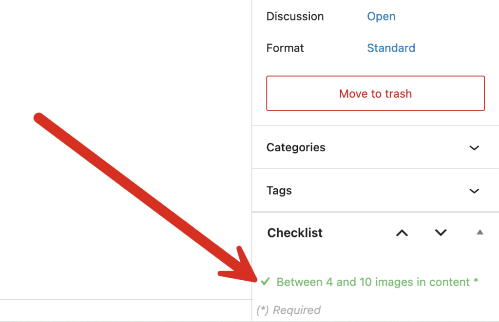 Images in content - green