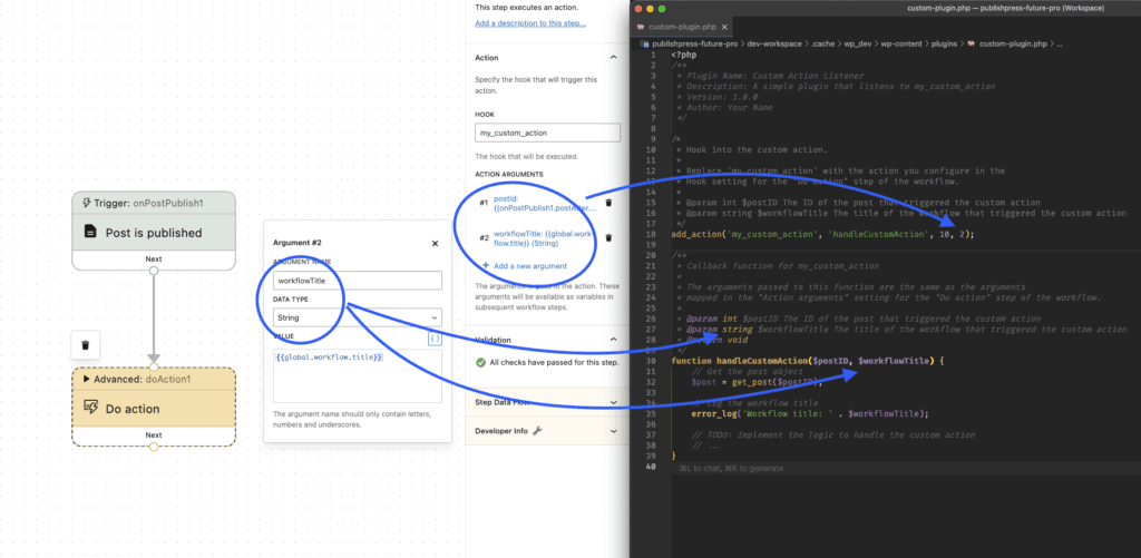 Do Action step in PublishPress Future