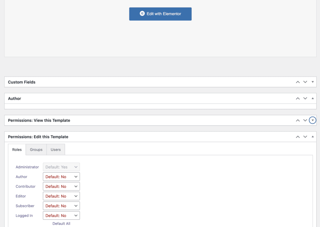 Edit this Elementor template