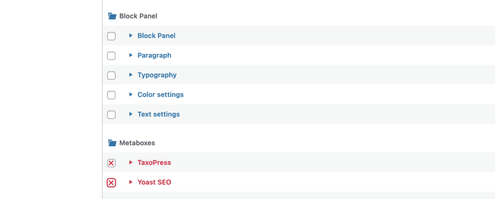 Hide metaboxes in WordPress