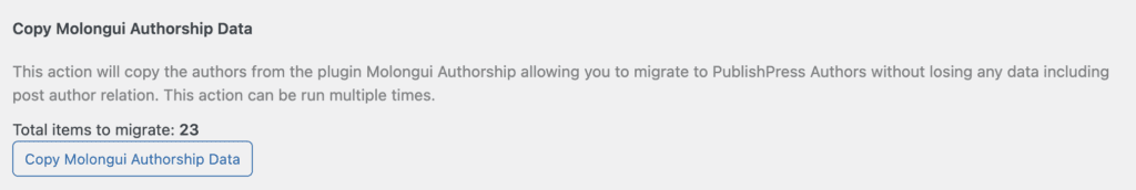 Copy Molongui Authorship Data