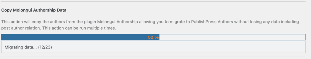 Molongui Authorship Data import