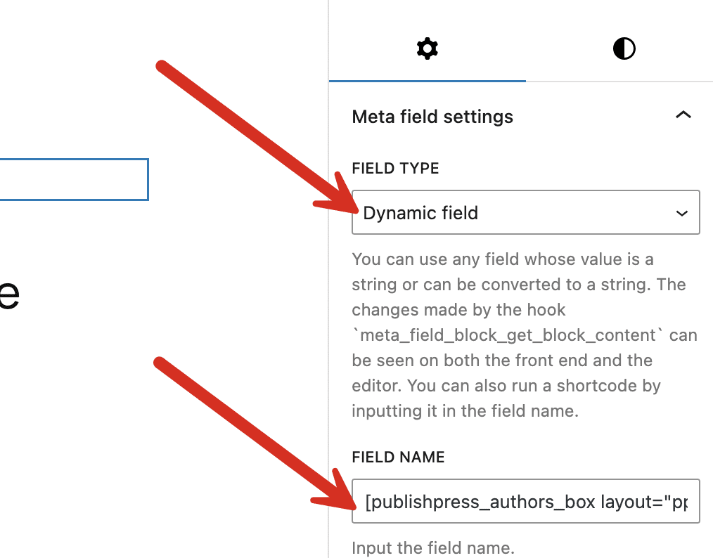 Dynamic field and PublishPress Authors shortcode