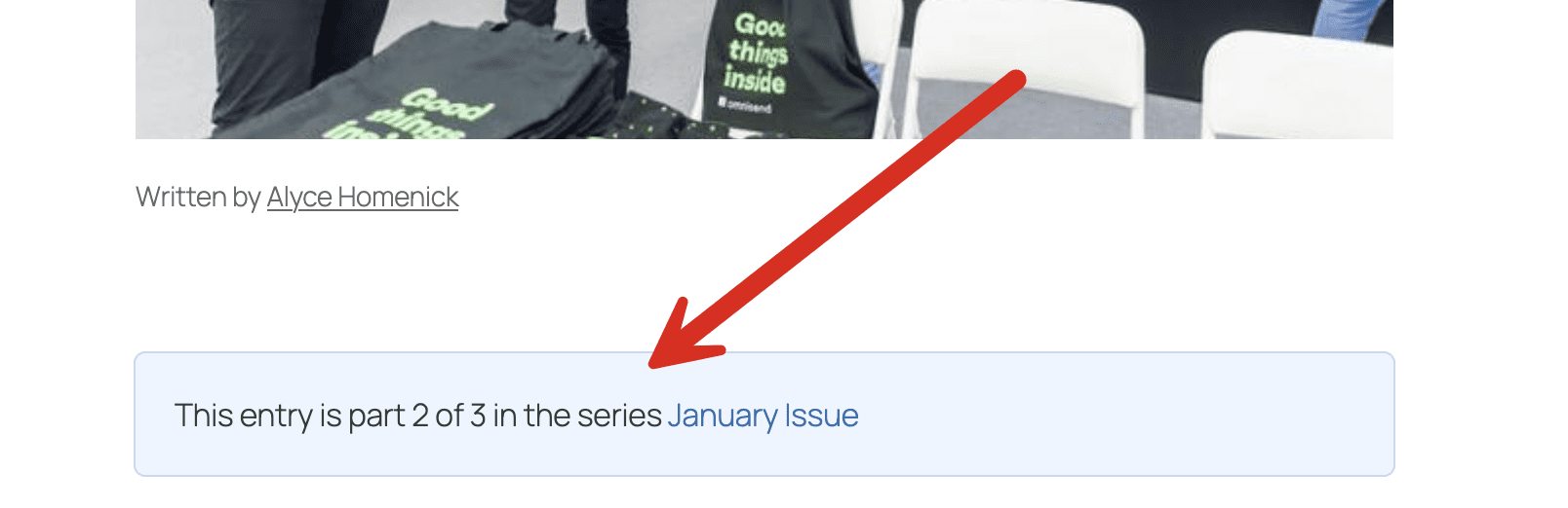 Post Details display