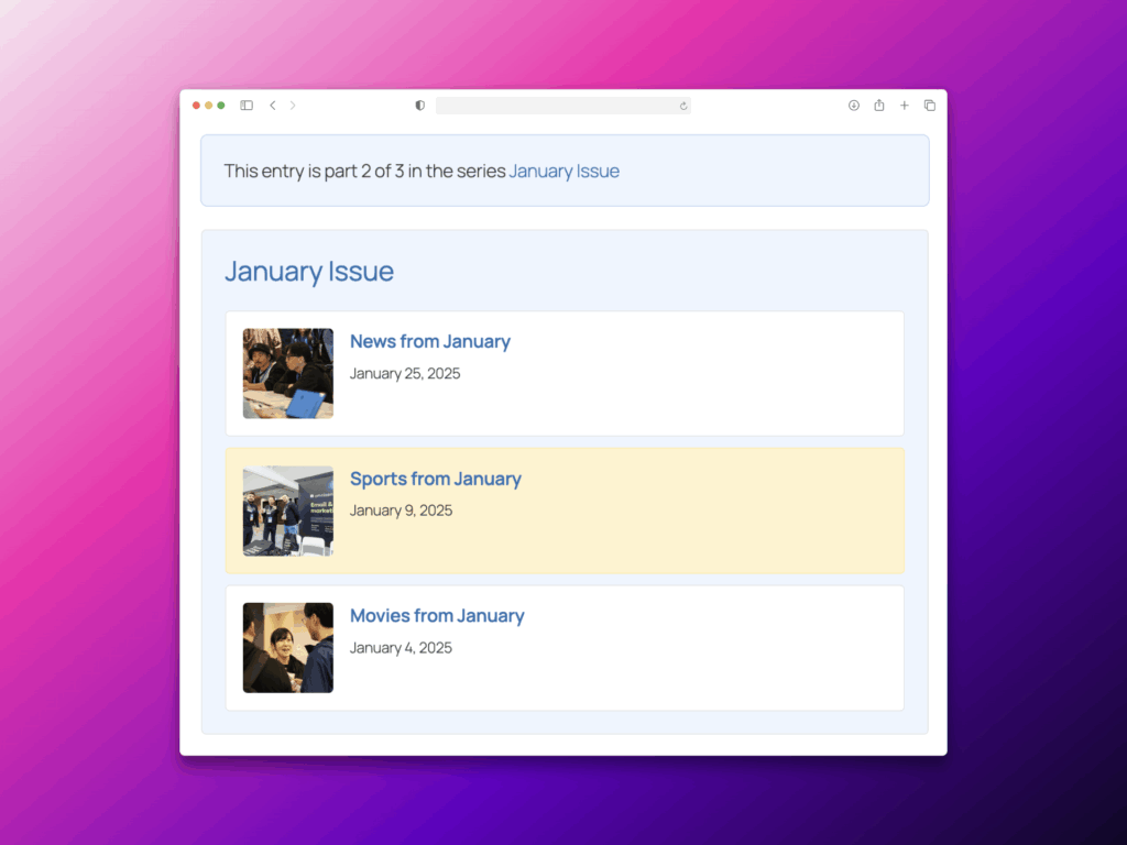 PublishPress Series preview