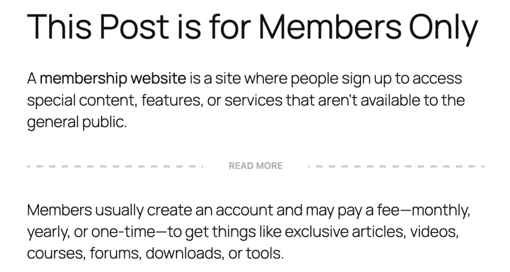 Use content before Read More link