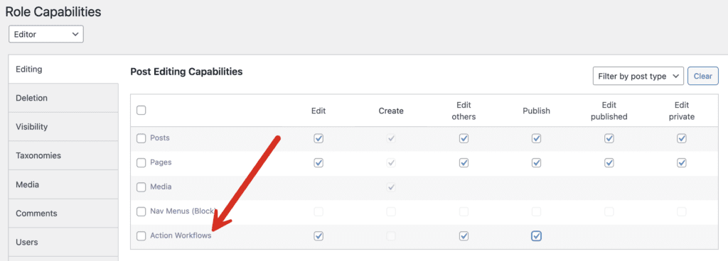 Action Workflows Capabilities