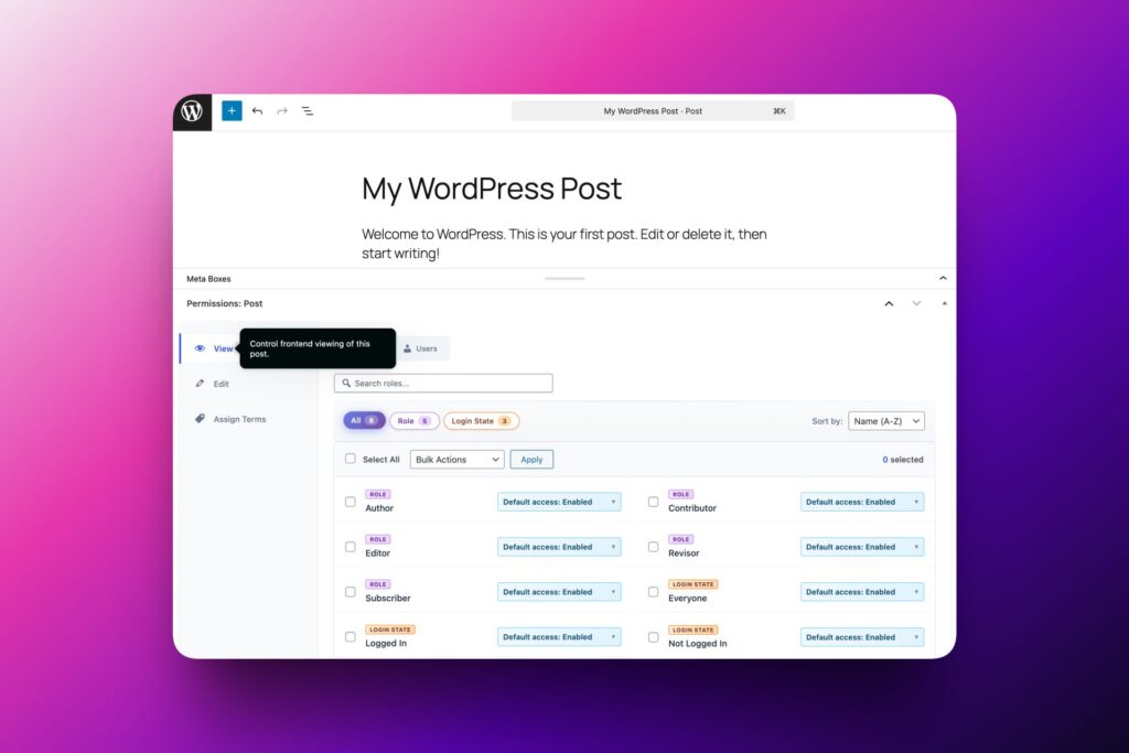 New design of PublishPress Permissions