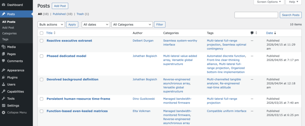 WordPress admin Verdana font