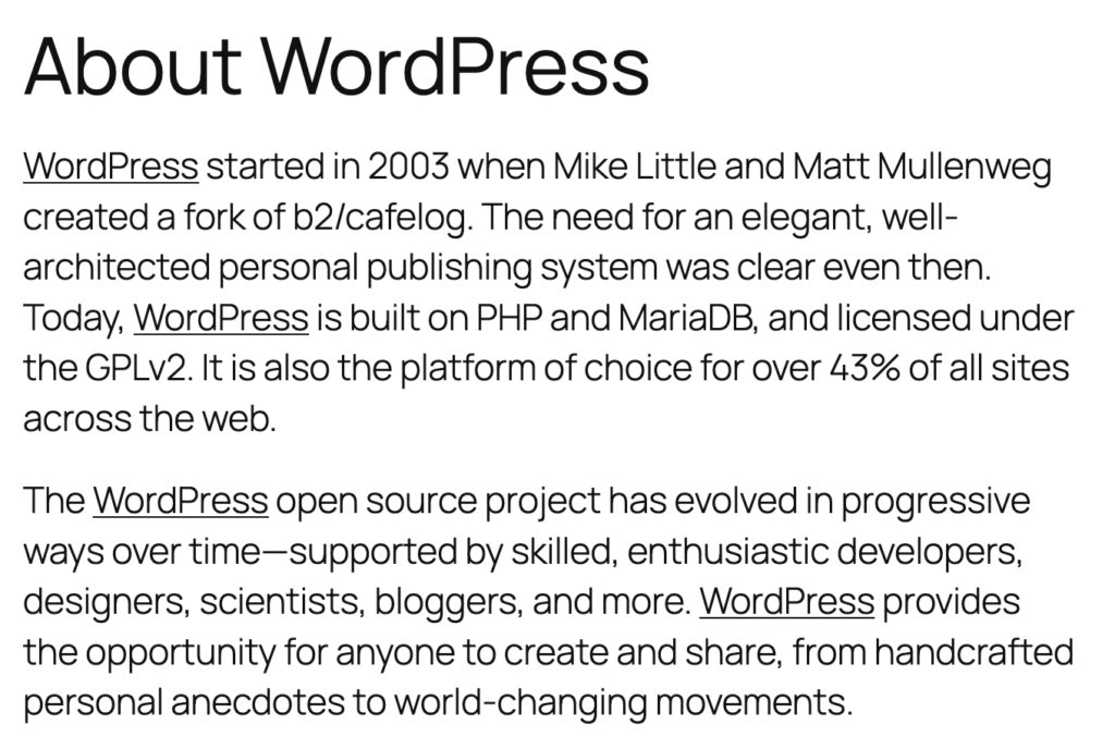 About WordPress post with shortlinks