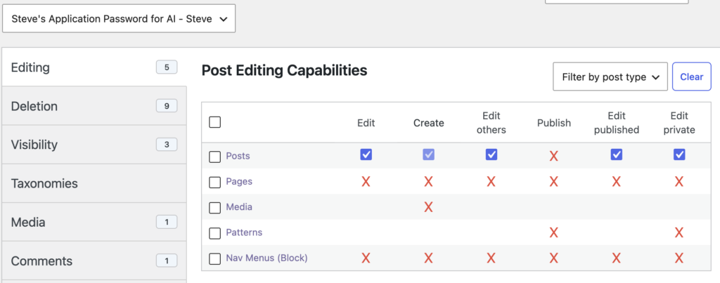 AI tool can't publish posts
