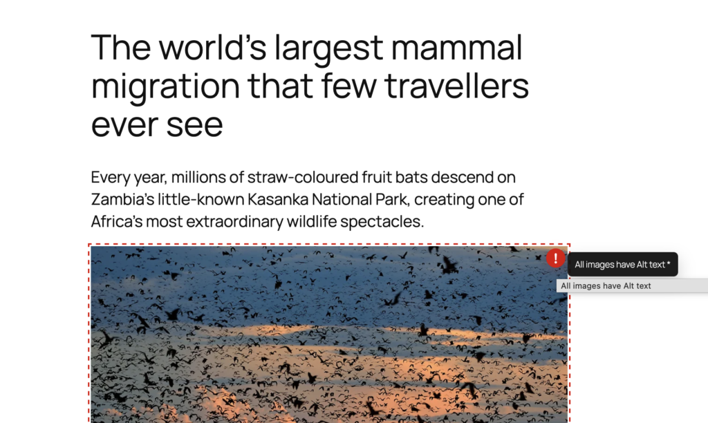 Alt text missing for an image