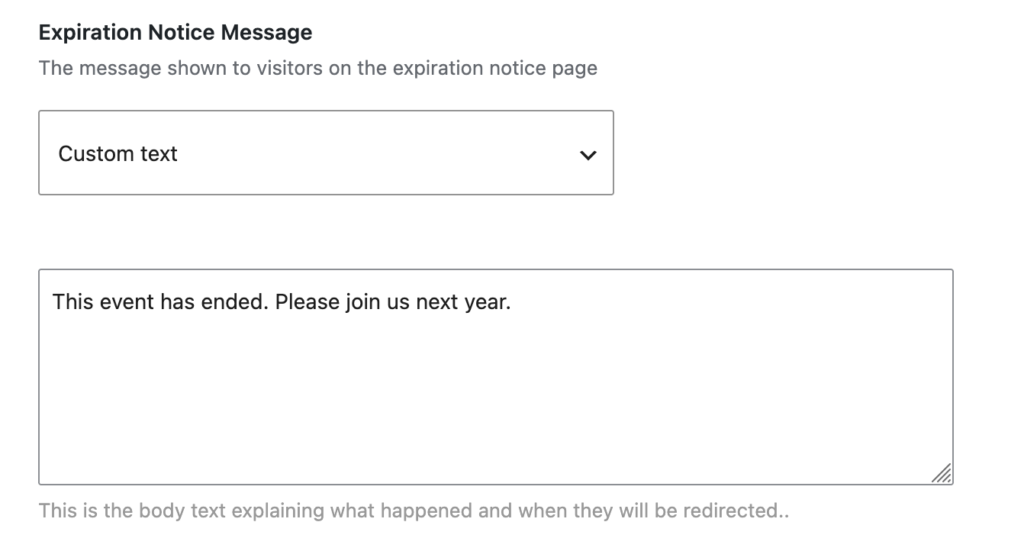 Custom visitor messages