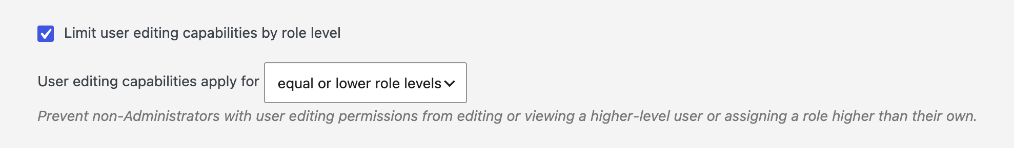 User editing capabilities