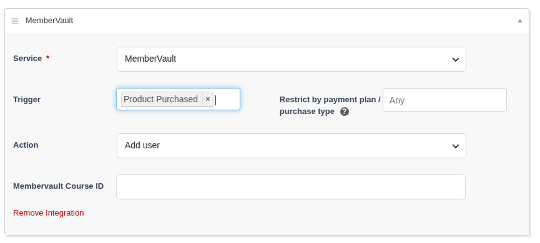 MemberVault integration on a PublishPress Cart product