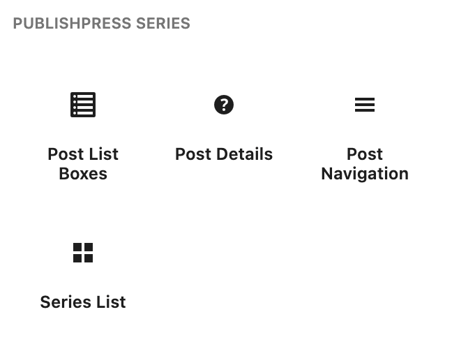 PublishPress Series blocks